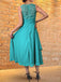 Sparkly Sleeveless Jewel A-line Chiffon Tea length Spa Prom Dresses , OT233