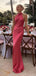Elegant Halter Watermelon Mermaid Long Prom Dresses Online, OT175