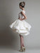 Elegant A-line Tulle Applique Ivory Short Homecoming Dresses Online, OT358