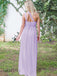 Chiffon One-Shoulder A-line Floor Length Bridesmaid Dresses, OT310
