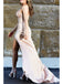 Satin Mermaid Side-Slit Pleats Long Prom Dresses, OT162