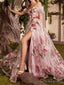 Gorgeous Off the Shoulder A-line Side Slit Evening Prom Dresses Online, OT139