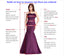 One-Shoulder Pleats Side-Slit Knee-Length Prom Dresses, OT159