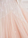 Light Pink Spaghetti Straps Appliqued Prom Dress, OL372