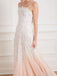 Light Pink Spaghetti Straps Appliqued Prom Dress, OL372