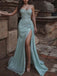 Sparkly Sweetheart Mermaid Prom Dress with Side Split, OL378