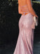 Mermaid Pink Sparkly Long Prom Dress, OL414