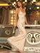 Elegant Mermaid Spaghetti Straps Deep V-neck Prom Dress, OL505