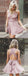 A-Line Deep V-Neck Sleeveless Criss-Cross Straps Backless Short Homecoming Dresses, HD0361