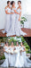 Mermaid V-neck Off-shoulder Flower Appliques Bridesmaid Dresses, BD0557