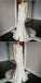 Elegant Mermaid Sweetheart Lace Appliques Sleeveless  Ivory Wedding Dresses with train, WD0384