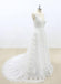 Hot Selling Gorgeous V-neck Lace Sleeveless Wedding Dresses with train, WD0367