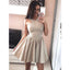 Hot Selling Sleeveless Simple Short Homecoming Dresses With Pleats, HD0452