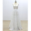 Romantic Elegant New Designed A Line V back Floor Length Tulle Wedding Dresses, WD0349