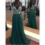 A-line Floor-length  Prom Dresses, Spaghetti Straps Chiffon Long Prom Dresses, PD0520