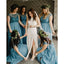 A-line Scoop Neck Appliques Cap Sleeves Bridesmaid Dresses, BD0565