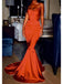 Sexy Spaghetti Straps Satin Floor length Mermaid Prom Dresses, OT072