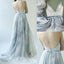 Most popular Floor-length Spaghetti Strap V-neck evening gown, Popular long prom dresses, PD0534