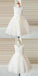 Scoop White Sleeveless Unique New Flower Girl Dresses, Junior Bridesmaid Dresses, FG090