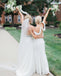 Halter Off-shoulder Backless Long Chiffon Bridesmaid Dresses, BD0579
