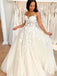 sSweetheart Lace Spaghetti Straps Appliques Wedding Dress, WD0498