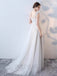 Elegant Sleeveless Tulle Appliqued Long Prom Dresses, OL331