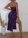 Sparkly Sheath Knee-Length Slits Prom Dresses, OT059